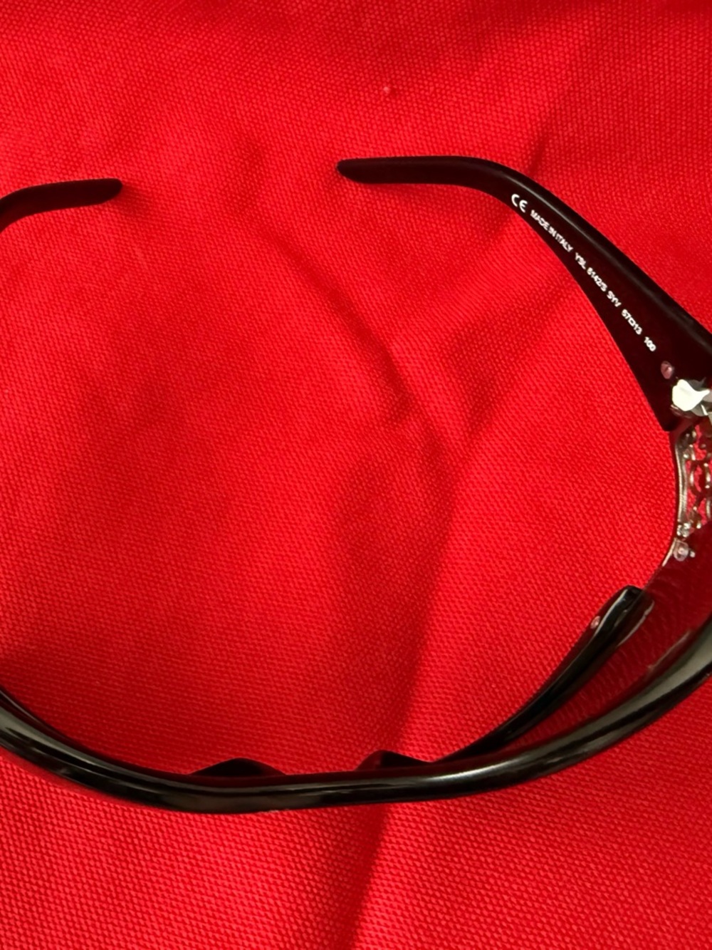 YSL Vintage Women’s Black Oversized Sunglasses - Picture 9 of 10